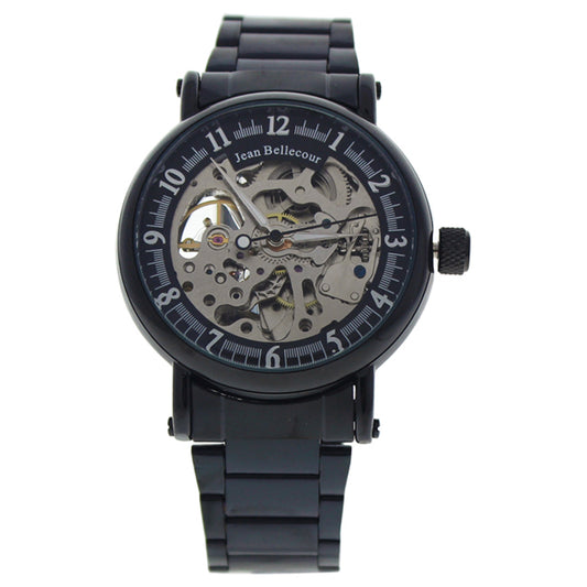 REDH3 Black Stainless Steel Bracelet Watch by Jean Bellecour for Men - 1 Pc Watch