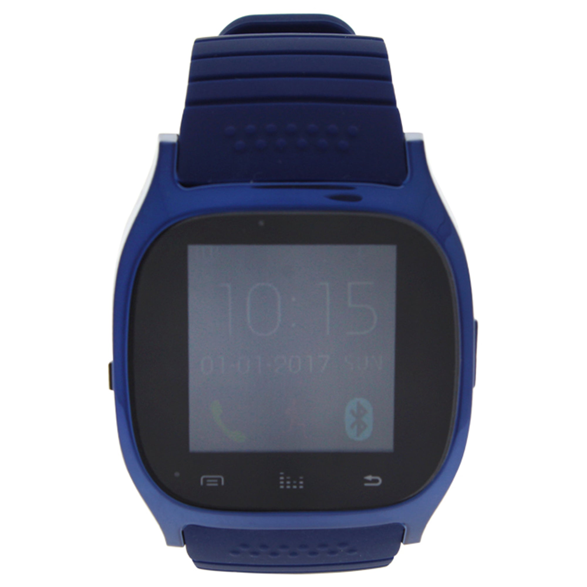 EK-C3 Montre Connectee Blue Silicone Strap Smart Watch by Eclock for Unisex - 1 Pc Watch