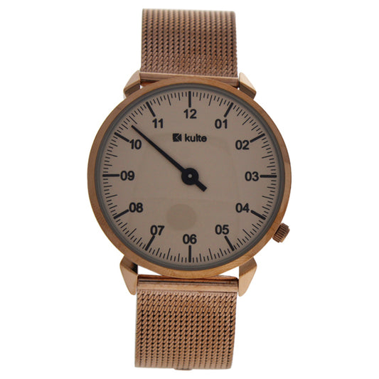 KU15-0014 Rose Gold Stainless Steel Mesh Bracelet Watch by Kulte for Unisex - 1 Pc Watch
