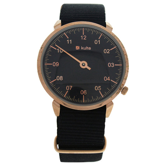 KUL01 Forever Young - Rose Gold/Black Nylon Strap Watch by Kulte for Unisex - 1 Pc Watch