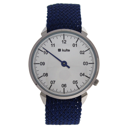 KUTPBL Forever - Silver/Blue Nylon Strap Watch by Kulte for Unisex - 1 Pc Watch
