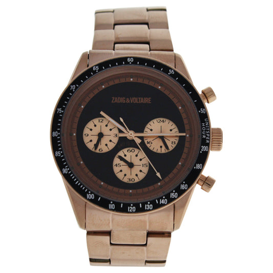 ZVM128 Master - Rose Gold Stainless Steel Bracelet Watch by Zadig & Voltaire for Unisex - 1 Pc Watch