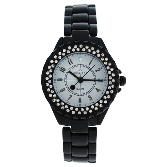 2033L-BW Black Stainless Steel Bracelet Watch