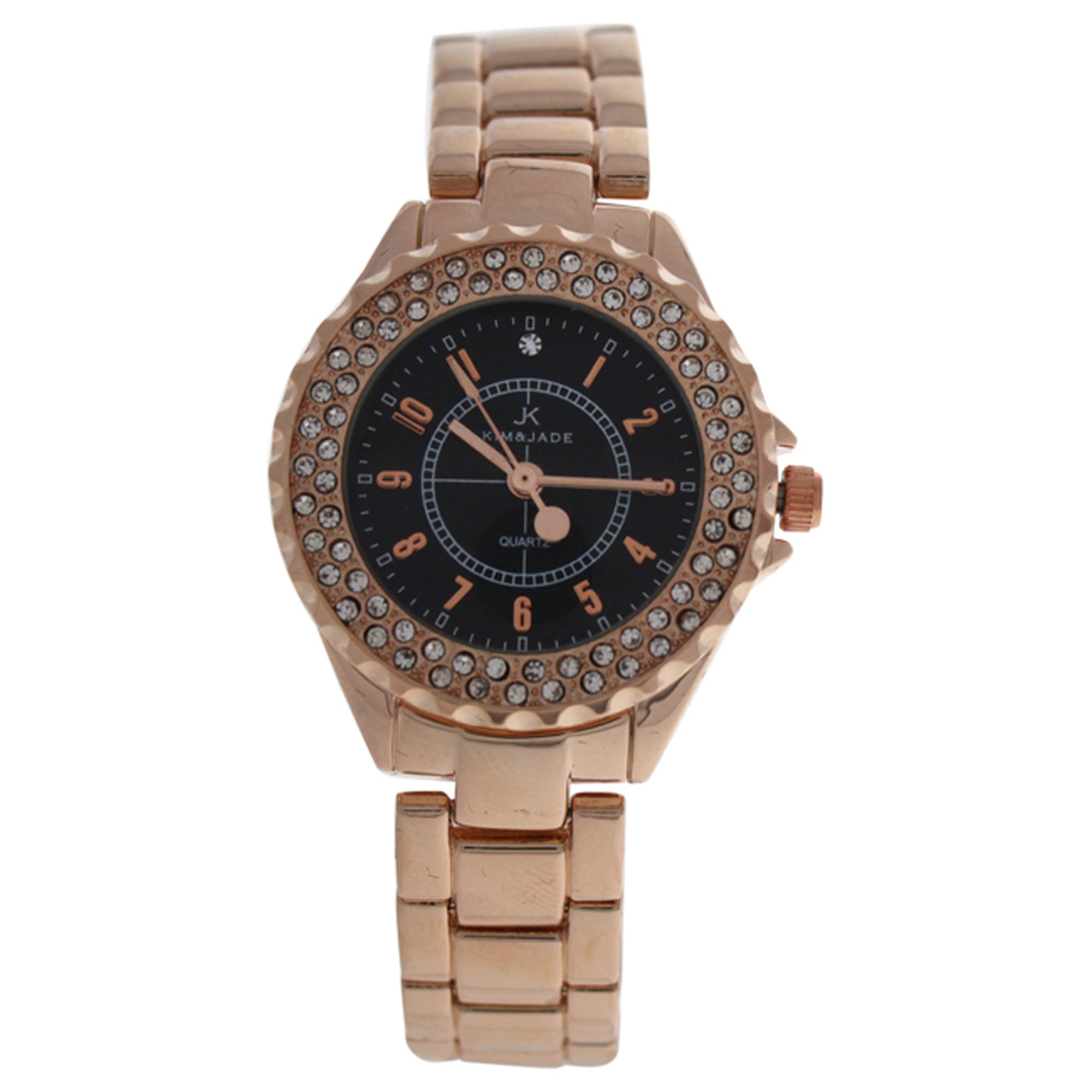 2033L-GPB Rose Gold Stainless Steel Bracelet Watch by Kim & Jade for Women - 1 Pc Watch