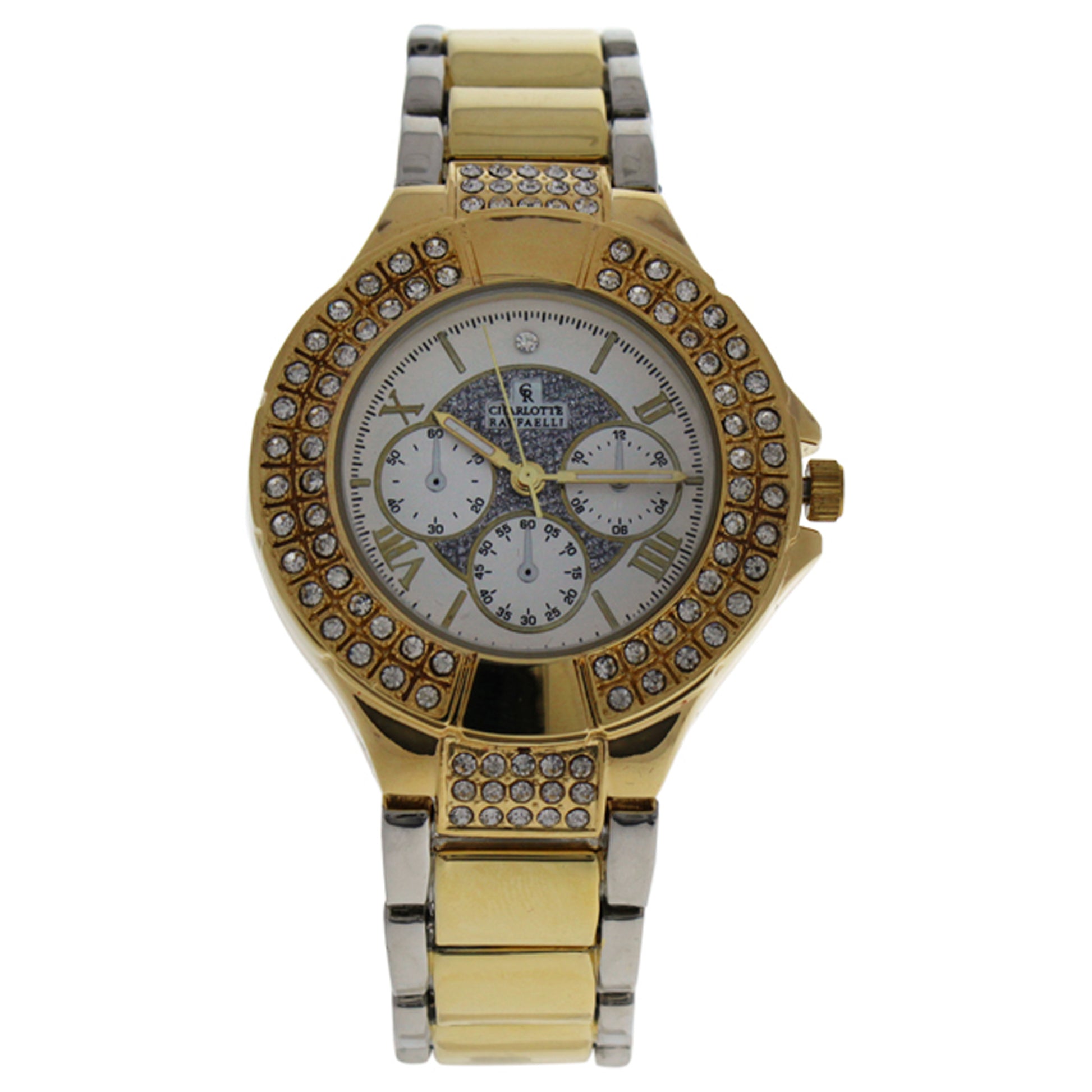 CRM003 Gold/Silver Gold Stainless Steel Bracelet Watch by Charlotte Raffaelli for Women - 1 Pc Watch