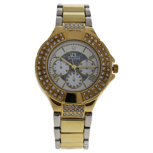 CRM003 Gold/Silver Gold Stainless Steel Bracelet Watch by Charlotte Raffaelli for Women - 1 Pc Watch