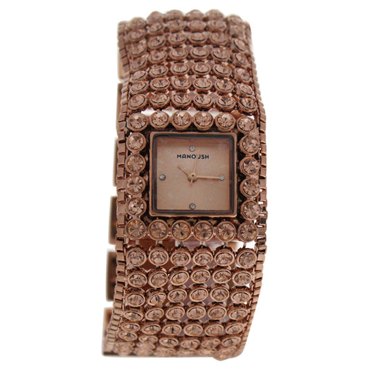 MSHMARG Marilyn - Rose Gold Stainless Steel Bracelet Watch by Manoush for Women - 1 Pc Watch