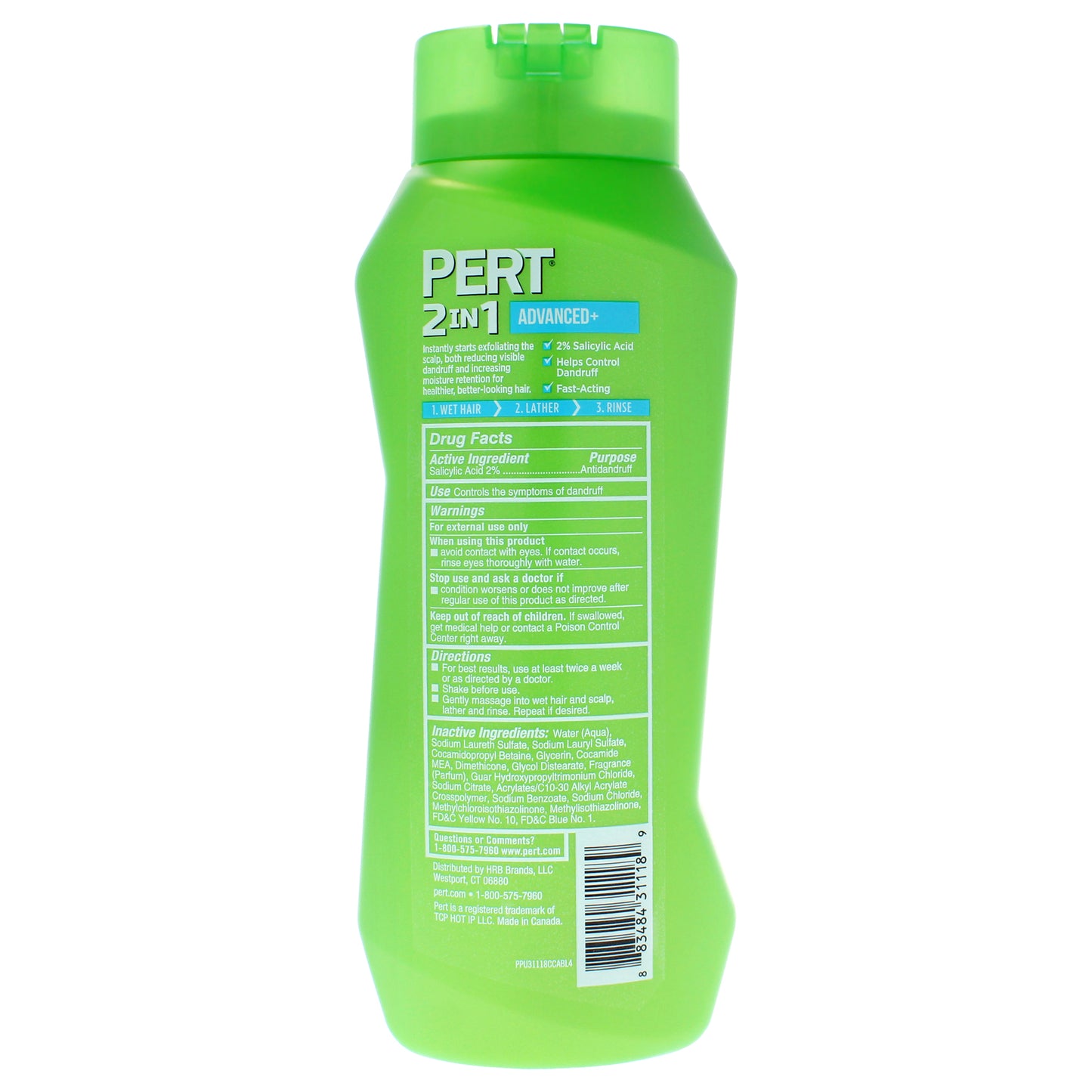 Pert 2 In 1 Advanced Plus Anti-Dandruff Shampoo and Conditioner