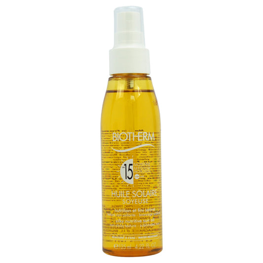 Huile Solaire SPF 15 - Silky Nutritive Sun Oil by Biotherm for Unisex - 4.22 oz Oil