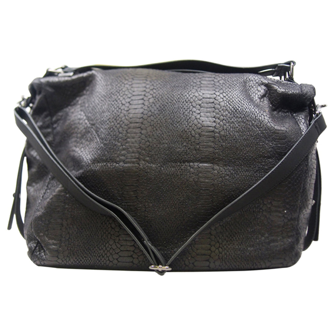Brie Convertible Hobo-Black