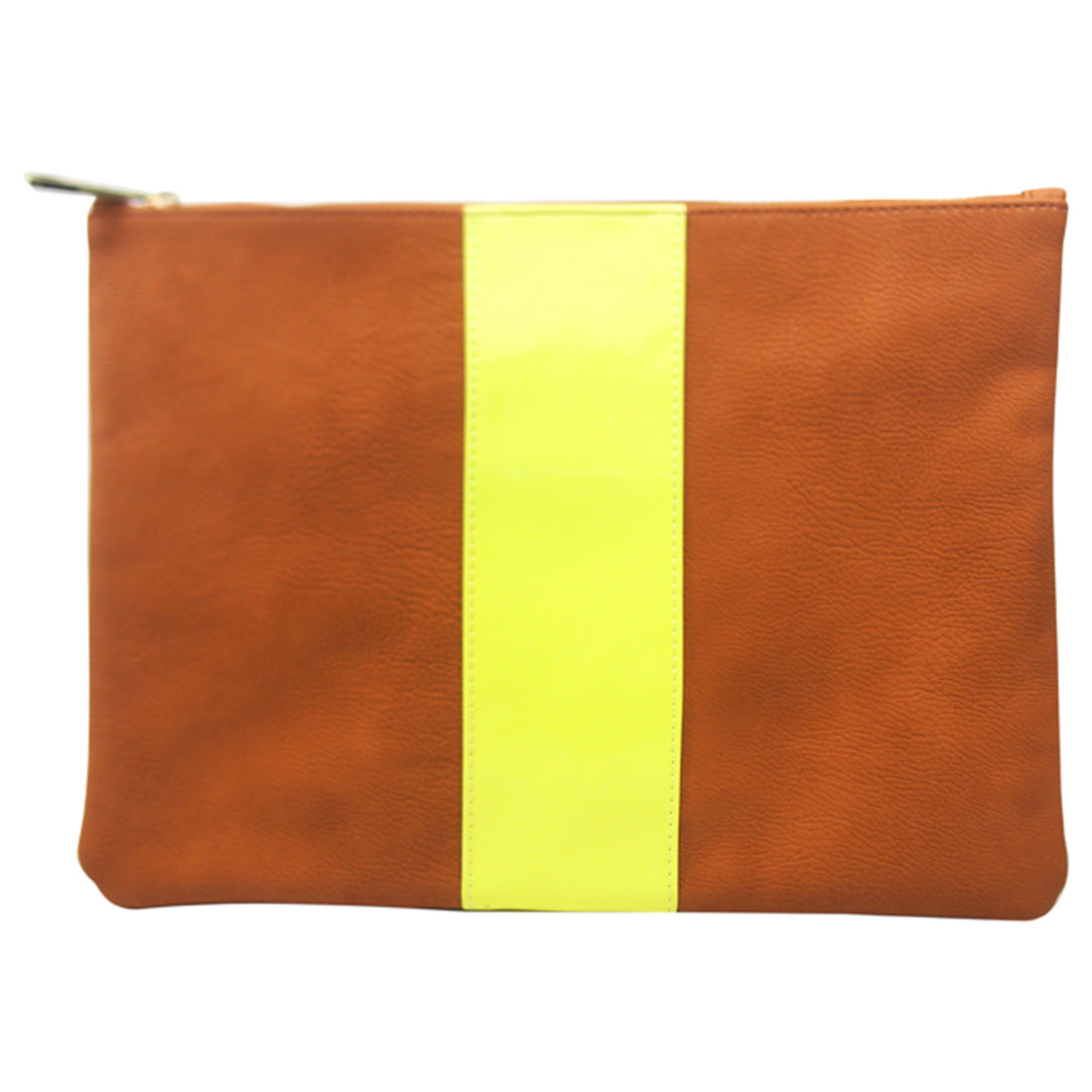 Bstripey Flat Clutch-Yellow