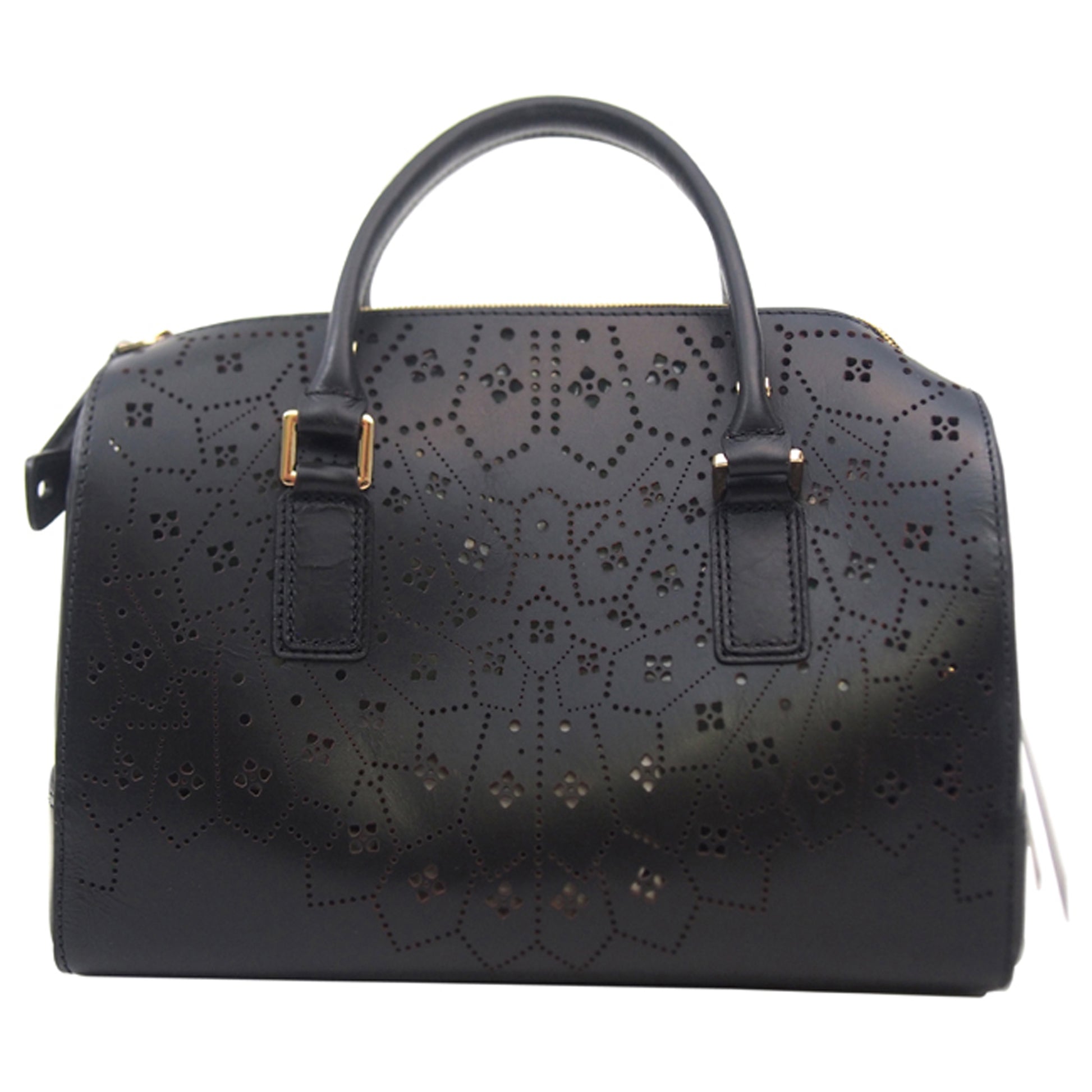 Edie Lazer Cut Duffel - Black