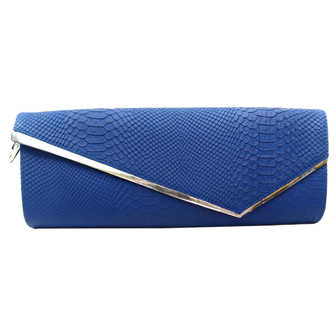 Jett Asymmetrical Baguette Clutch - Royal Blue