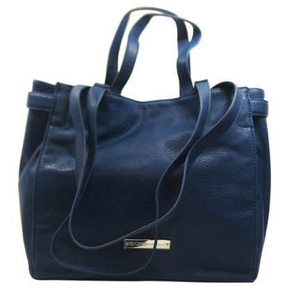 Quinn Shopper Tote - Deep Blue