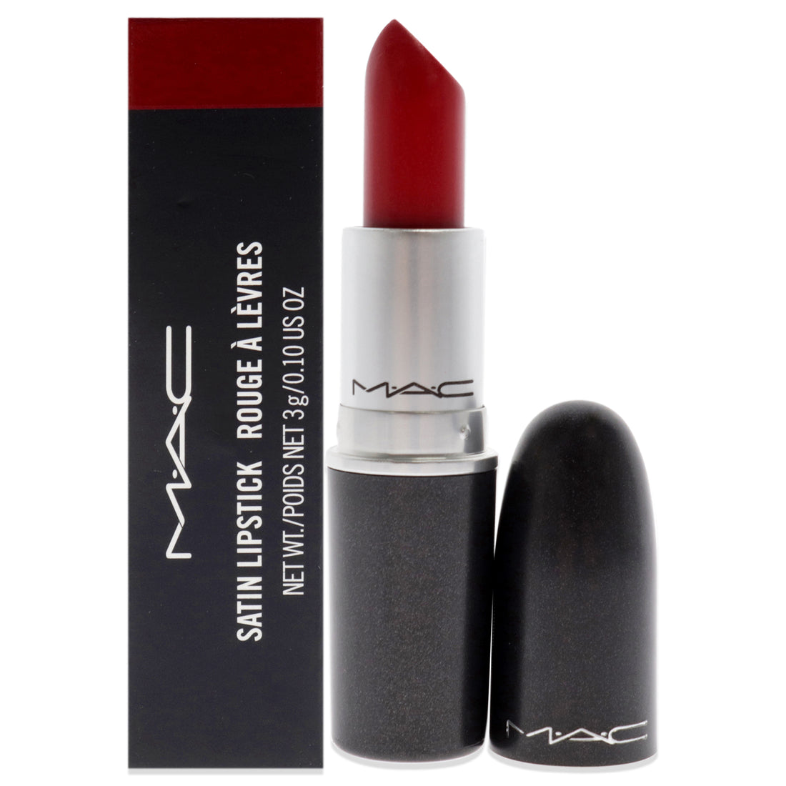 Satin Lipstick - 811 Red by MAC for Women - 0.1 oz Lipstick