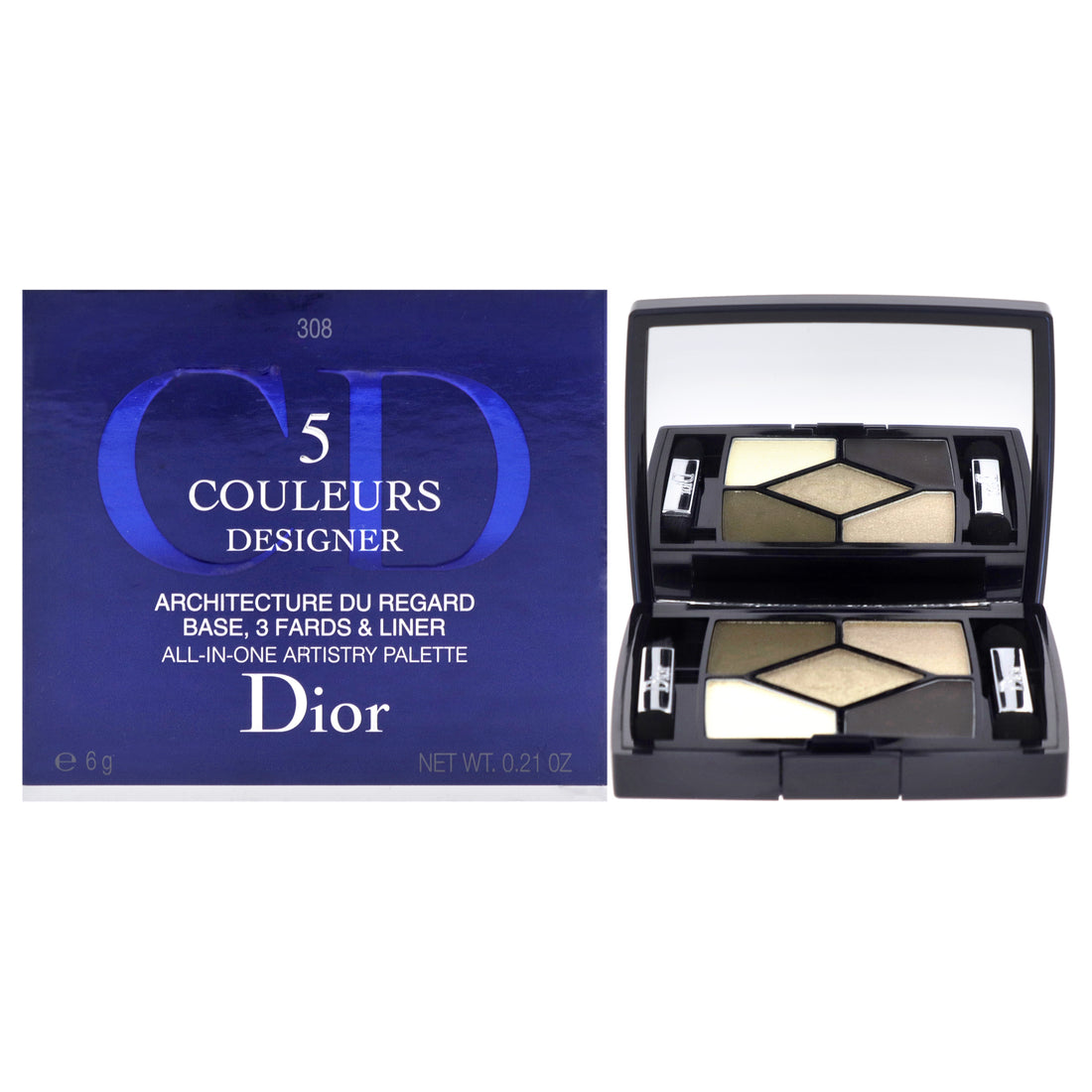 Dior 5 Couleurs All-In-One Artistry Palette - 308 Khaki Design