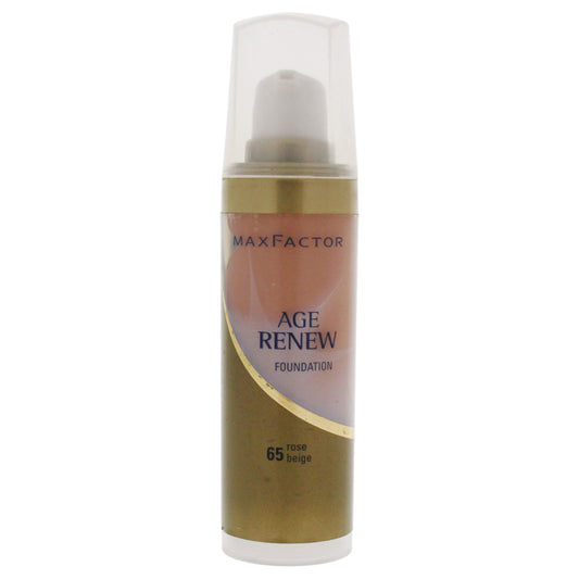 Age Renew Foundation - # 65 Rose Beige by Max Factor for Women - 1.01 oz Foundation