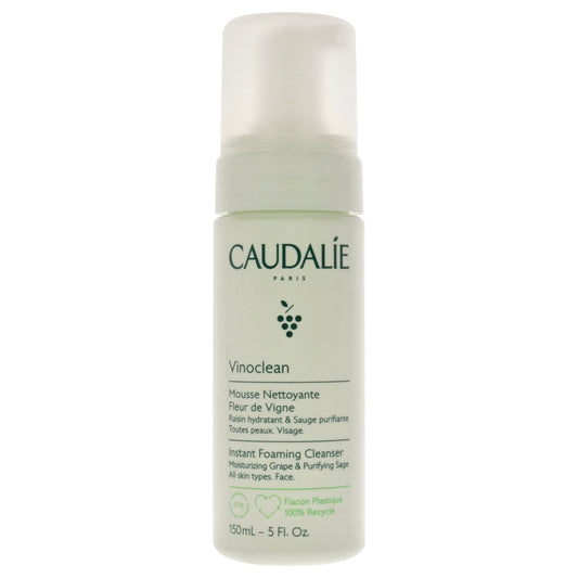 Instant Foaming Cleanser by Caudalie for Unisex - 5 oz Foam