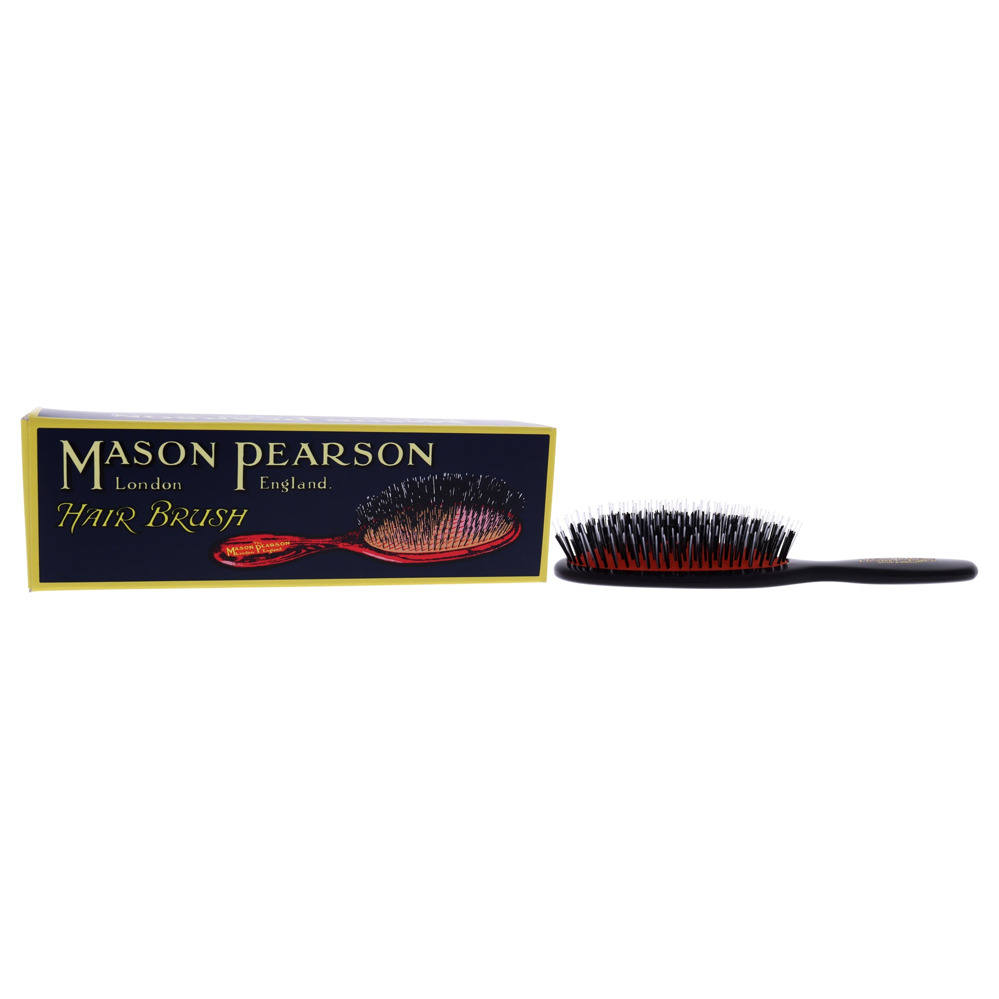 Pocket Bristle and Nylon Brush - BN4 Dark Ru