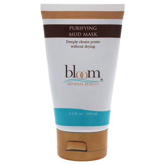 Purifying Mud Mask by Bloom Mineral Beauty for Women - 3.4 oz Mask