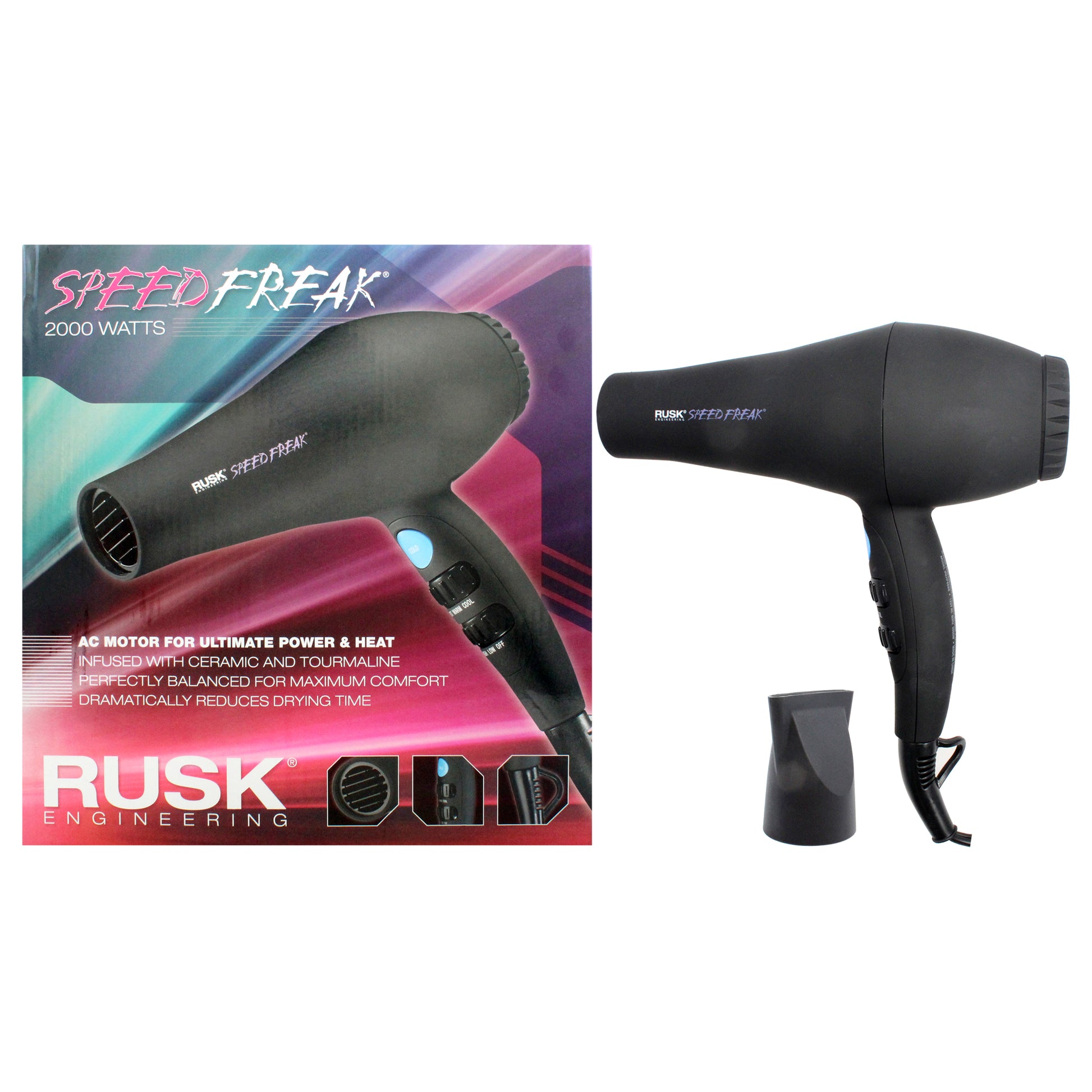 Speed Freak 2000 Watts Dryer - IREHF6688 - Black