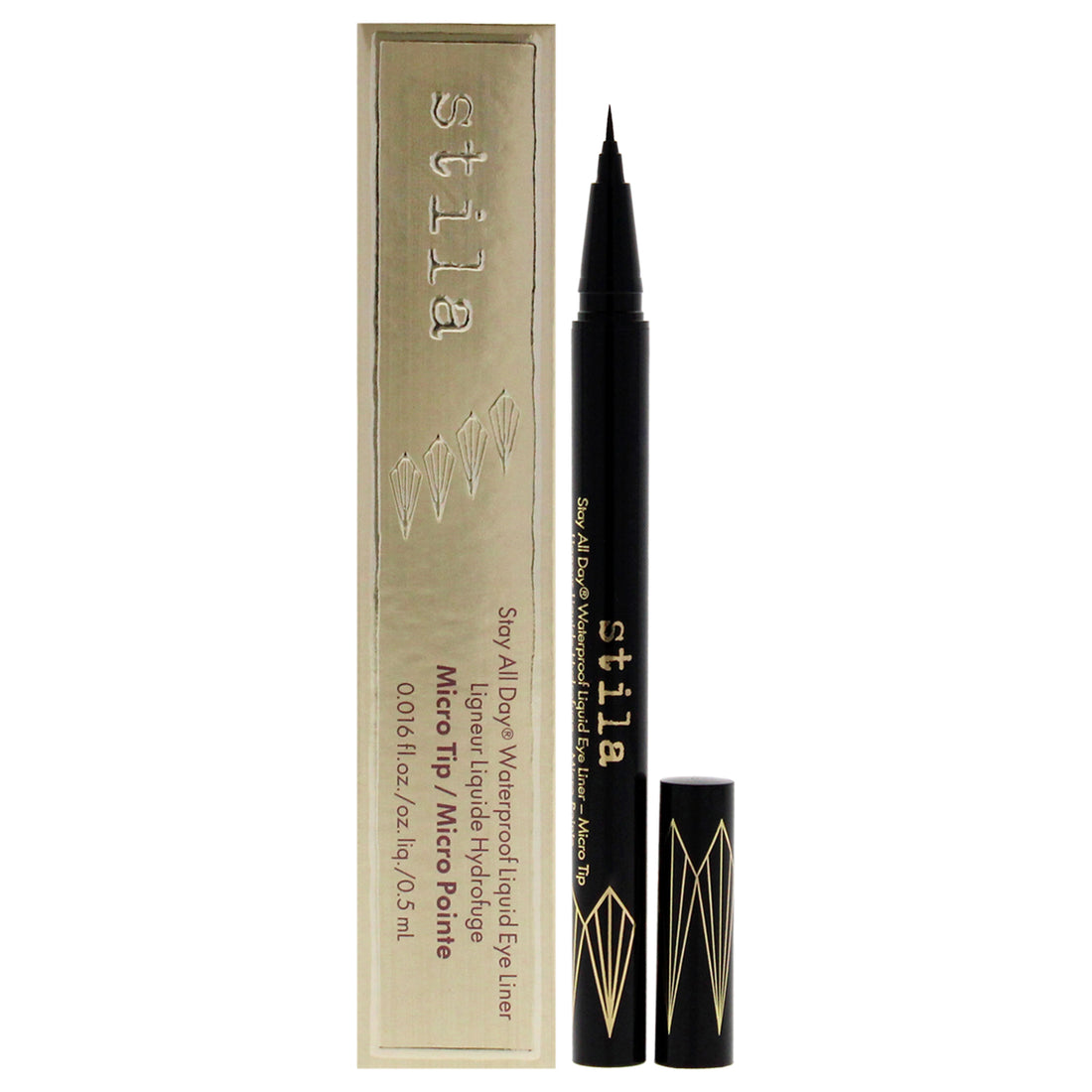 Stay All Day Waterproof Liquid Eye Liner Micro Tip - Intense Black