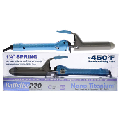Nano Titanium Barrel Curling Iron - BABNT125SN - Blue