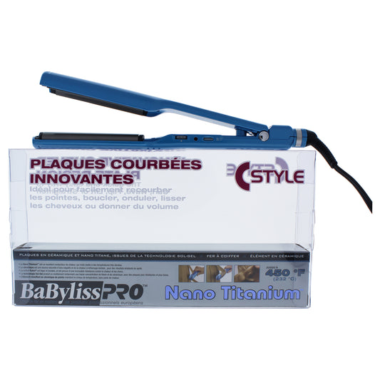 Nano Titanium Deep Curve Styler Flat Iron - Model BNTC3556C - Blue