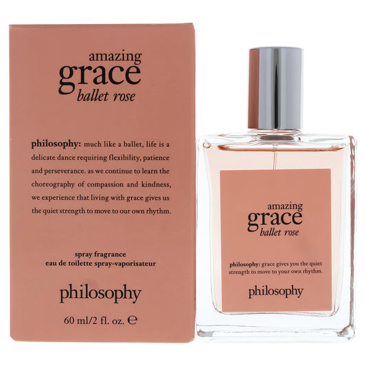 Amazing Grace Ballet Rose by Philosophy for Women - 2 oz EDT Spray