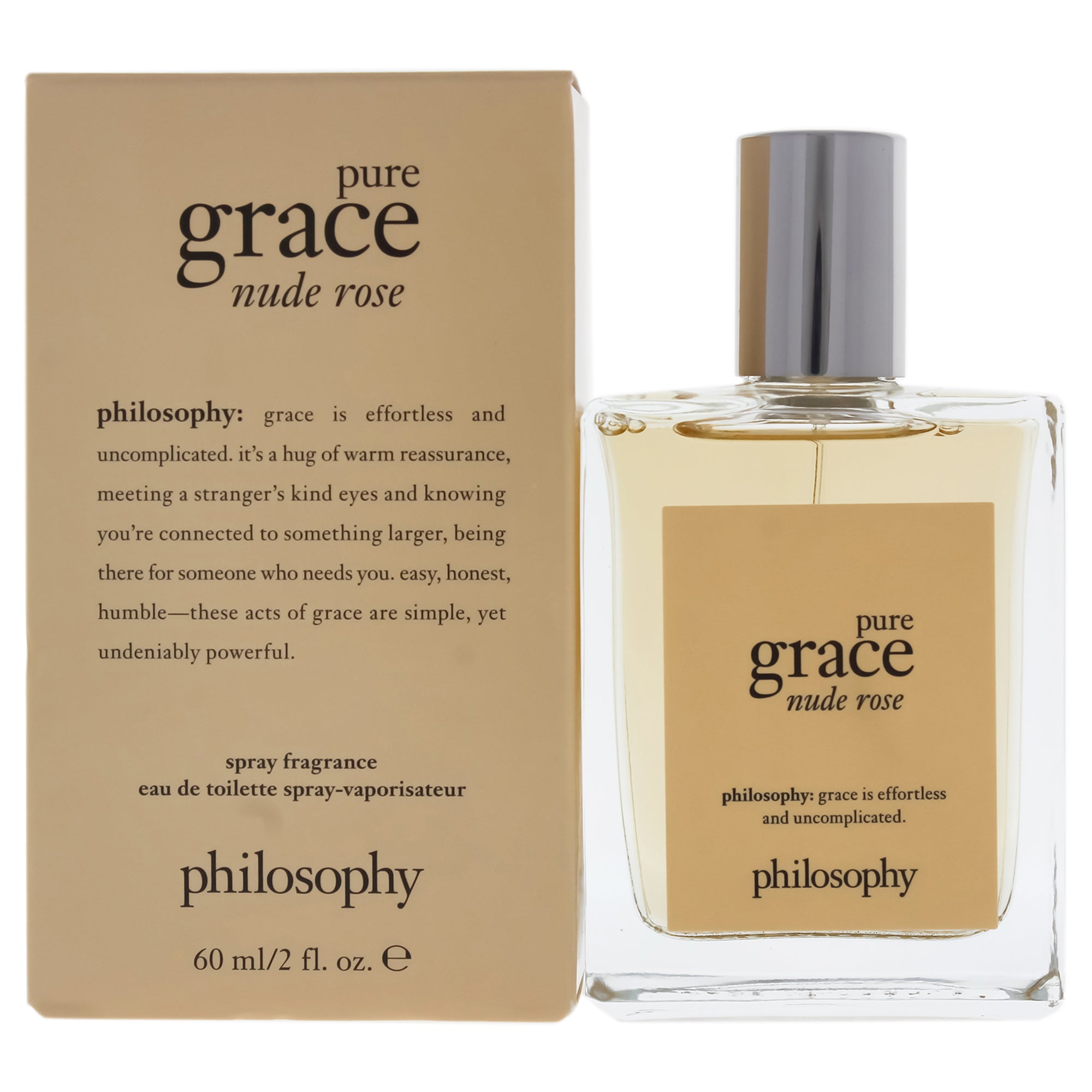 Pure Grace Nude Rose by Philosophy for Women 2 oz EDT Spray