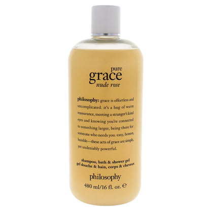 Pure Grace Nude Rose Shampoo Bath and Shower Gel