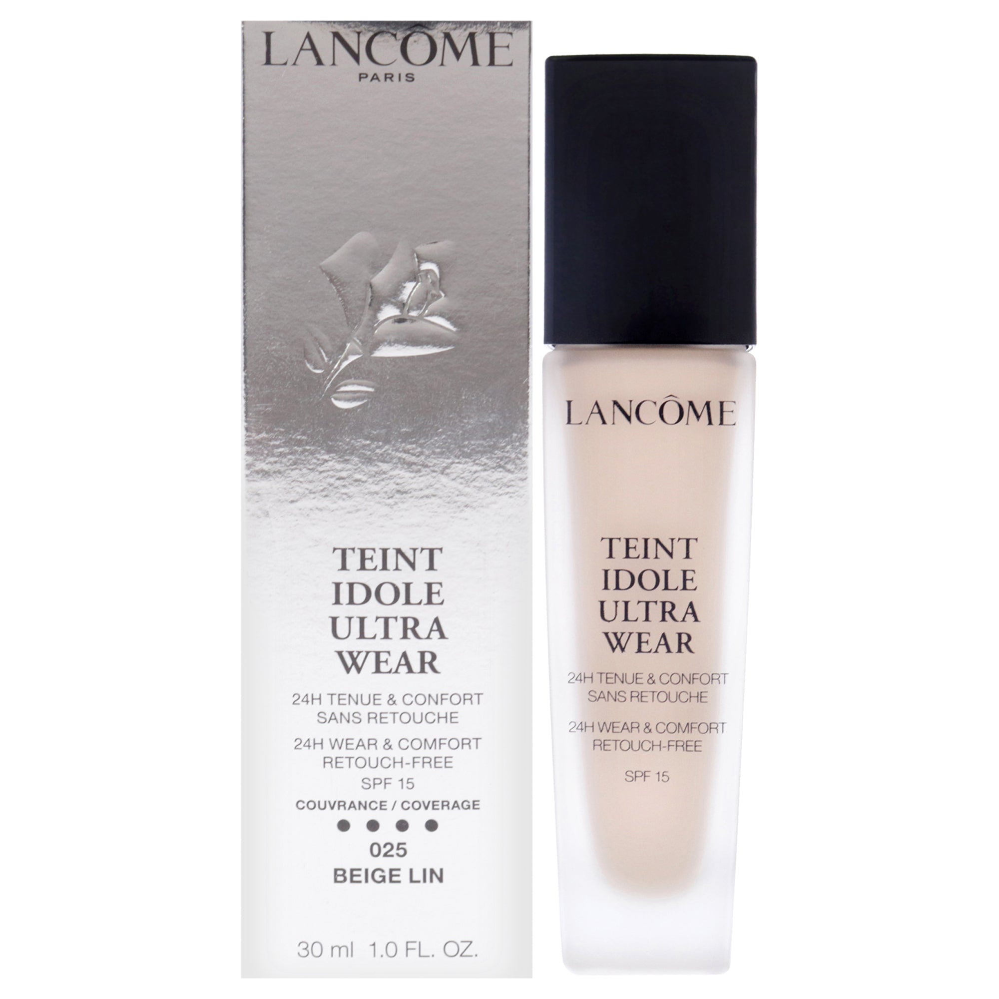 Teint Idole Ultra 24H Wear & Comfort Foundation SPF 15 - # 025 Beige Lin by Lancome for Women - 1 oz Foundation