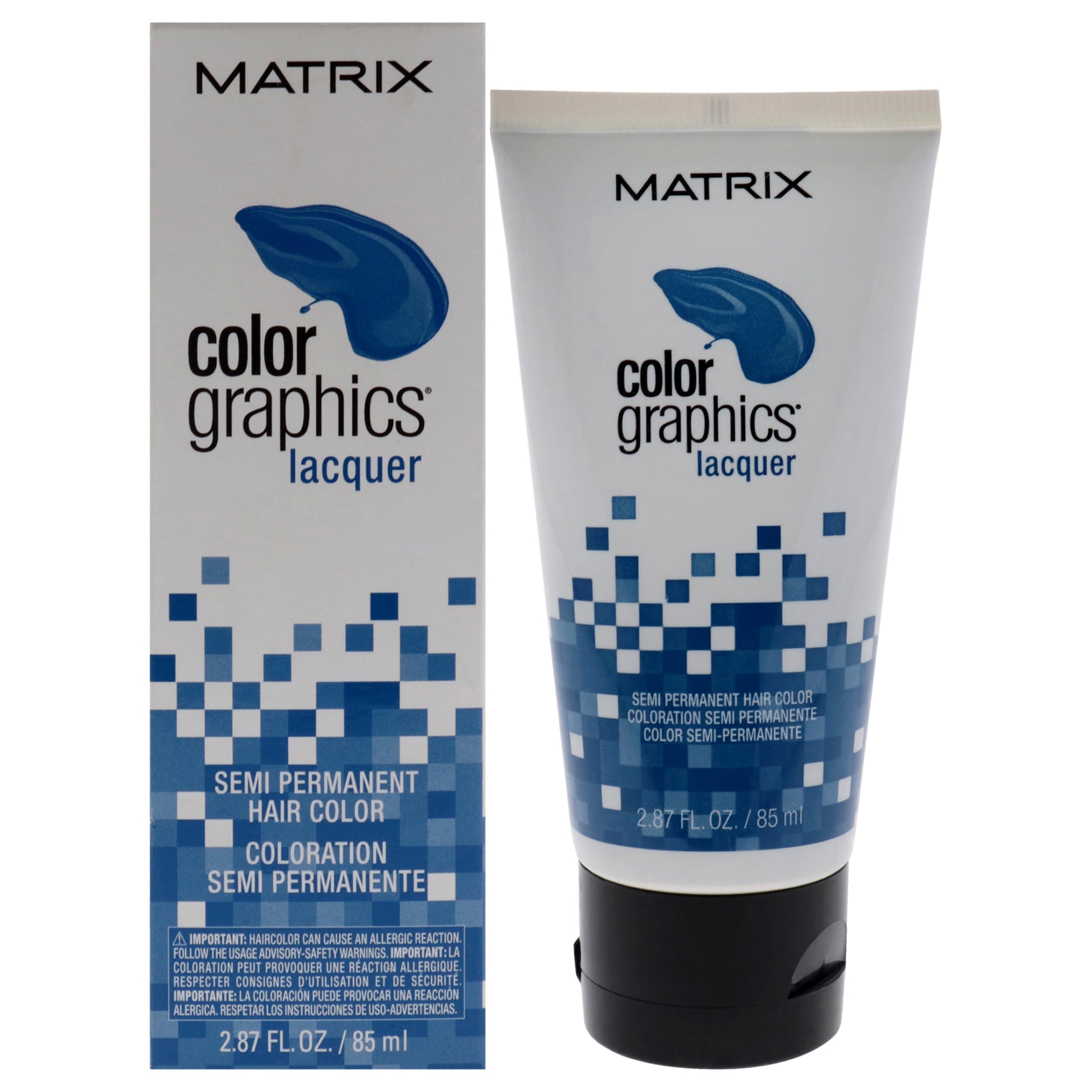 Color Graphics Lacquer Semi Permanent Hair Color - Blue