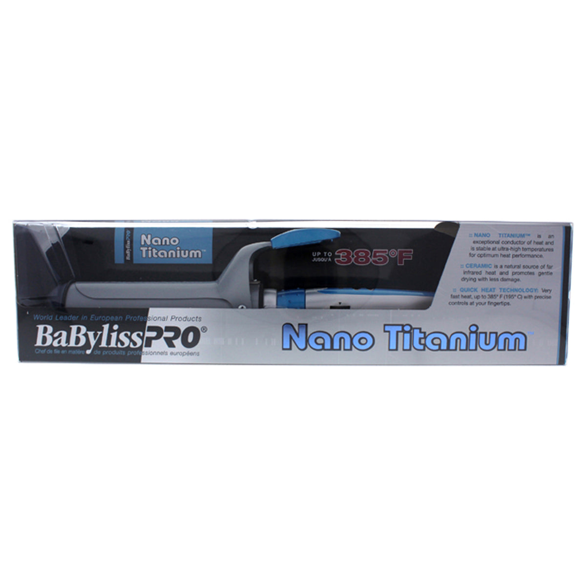 Nano Titanium Spring Curling Iron - BNT150SC - Grey-Blue