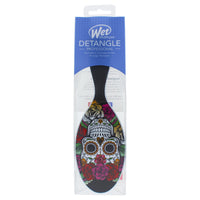 Sugar Skull Hair Brush - Red Rose