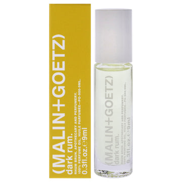 Dark Rum Perfume Oil by Malin + Goetz for Unisex - 0.3 oz Perfumed Oil Rollerball (Mini)