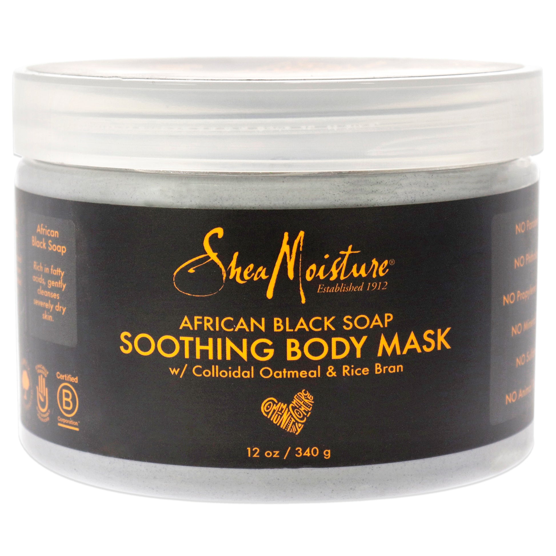 African Black Soap Soothing Body Mask