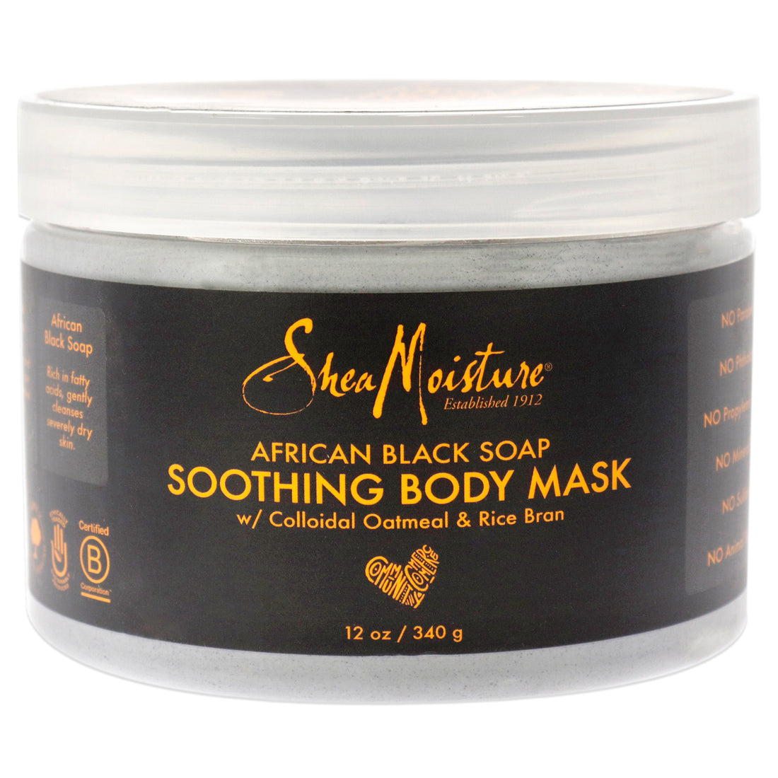 African Black Soap Soothing Body Mask