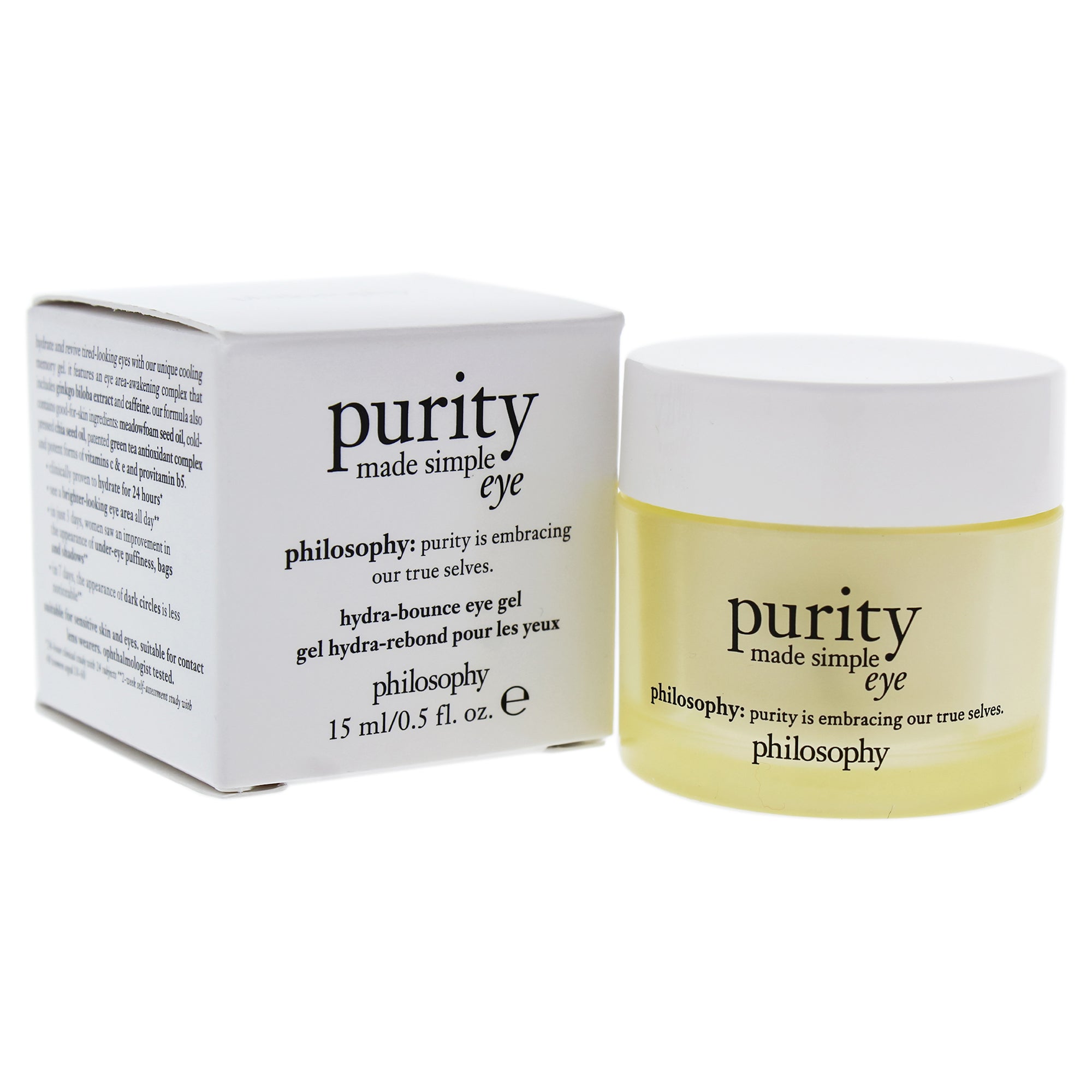 Purity Made Simple Eye Gel by Philosophy for Unisex 0.5 oz Eye Gel