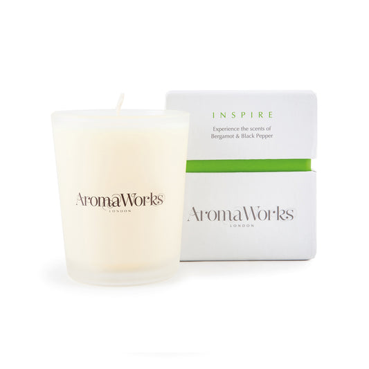 Inspire Candle Small by Aromaworks for Unisex - 2.65 oz Candle
