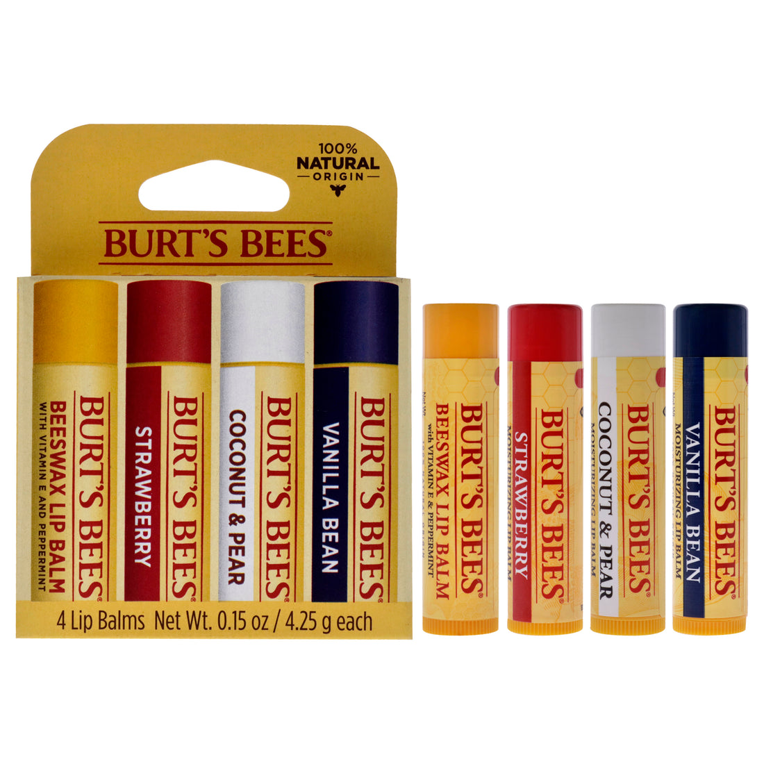 Best Of Burts Moisturizing Lip Balm Set