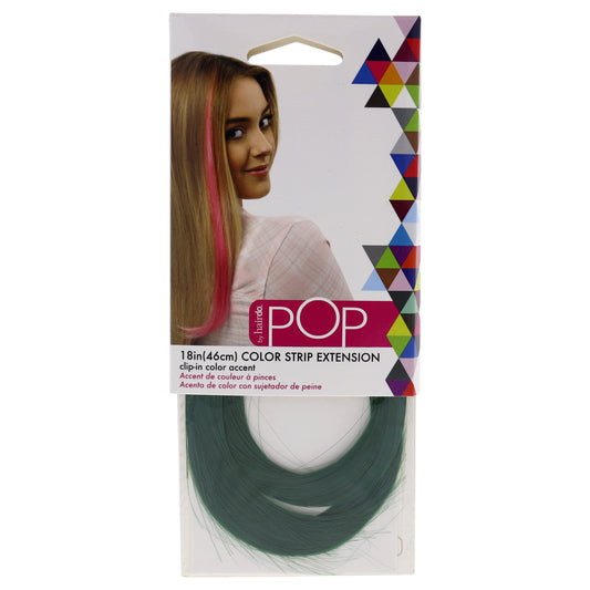 Pop Color Strip Extension - Party Dress Green by Hairdo for Women - 18 Inch Hair Extension