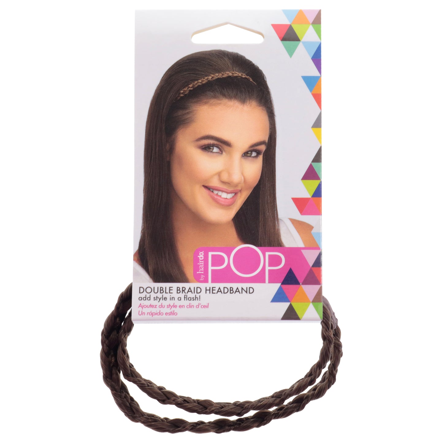Pop Double Braid Headband - R10 Chestnut