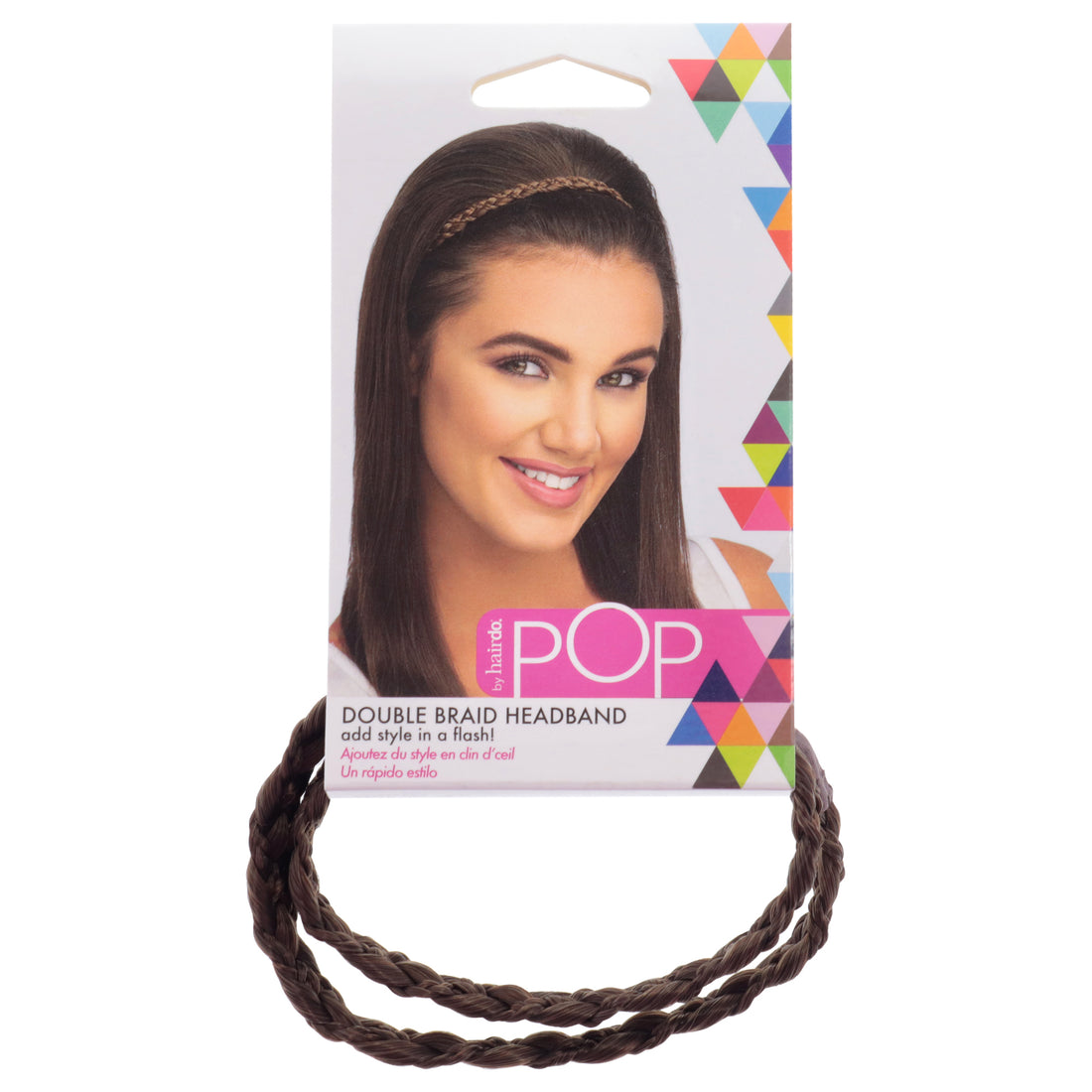 Pop Double Braid Headband - R10 Chestnut
