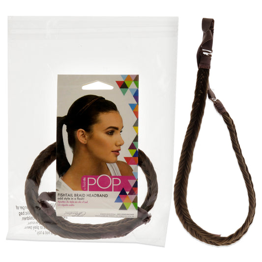 Pop Fishtail Braid Headband - R10 Chestnut by Hairdo for Women - 1 Pc Hair Band