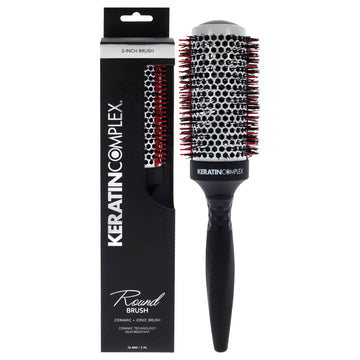 Thermal Round Brush by Keratin Complex for Unisex 3 Inch Hair Brush