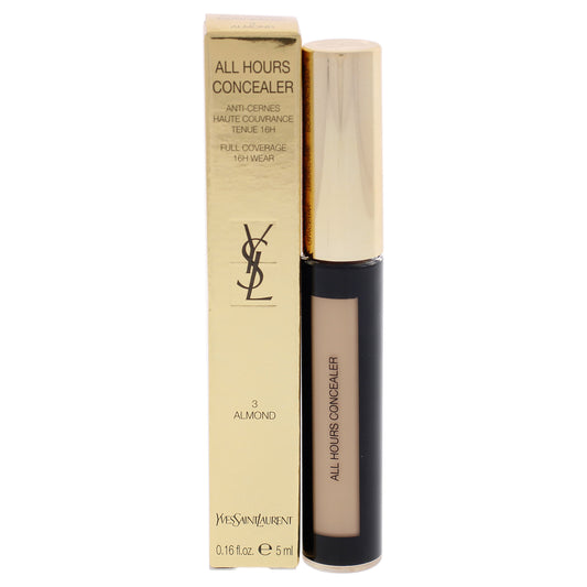 All Hours Concealer - 3 Almond by Yves Saint Laurent for Women 0.16 oz Concealer