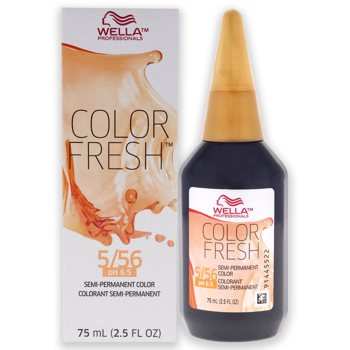 Color Fresh Semi-Permanent Color - 5 56 Light Brown-Red-Violet Violet