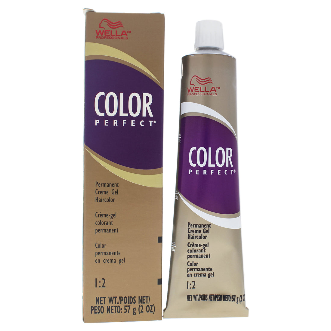 Color Perfect Permanent Creme Gel Hair Color - 4RV Medium Red Violet Brown