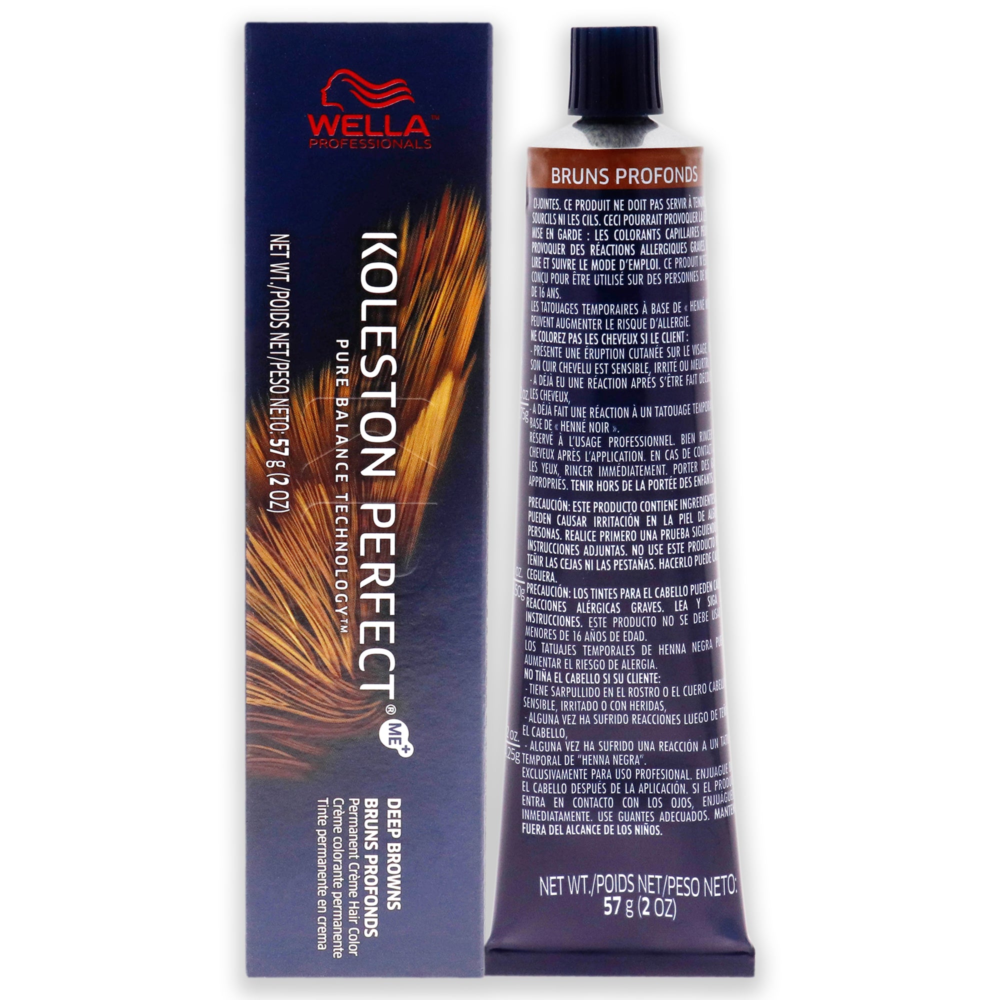 Koleston Perfect Permanent Creme Hair Color - 5 75 Light Brown-Brown Red-Violet by Wella for Unisex - 2 oz Hair Color